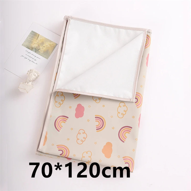 Big Sizes Infant Baby Changing Mat Cover Diaper Mattress Bed Changing Blanket PU Waterproof Soft Easy Clean Picnic Mat