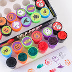 12/24pcs Creative Cartoon Pumpkin Bat Seal Halloween Party Toy Children Birthday Party Small Gifts Kids Favour Gift Bag Fillers