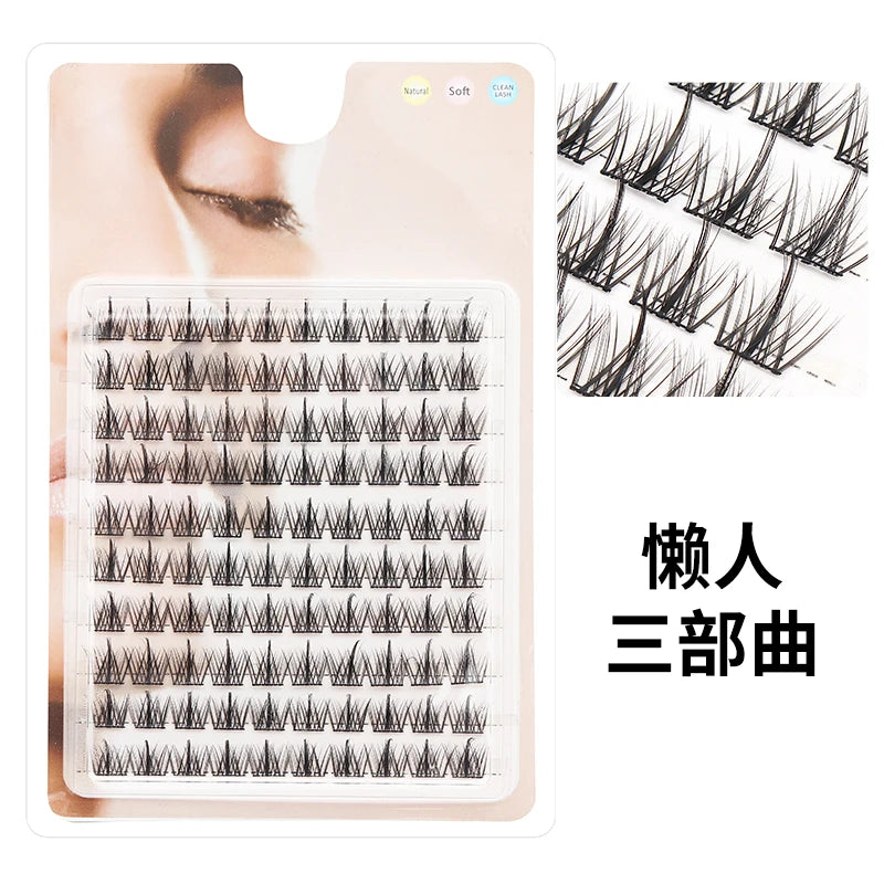Individual Lashes Eyelash Book Clusters Extensions False Eyelash DIY at Home Cluster Eyelash Extensions Makeup Kit Lashes