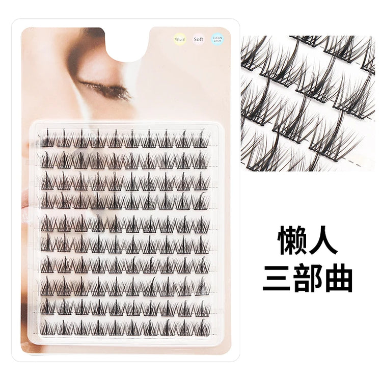 Individual Lashes Eyelash Book Clusters Extensions False Eyelash DIY at Home Cluster Eyelash Extensions Makeup Kit Lashes