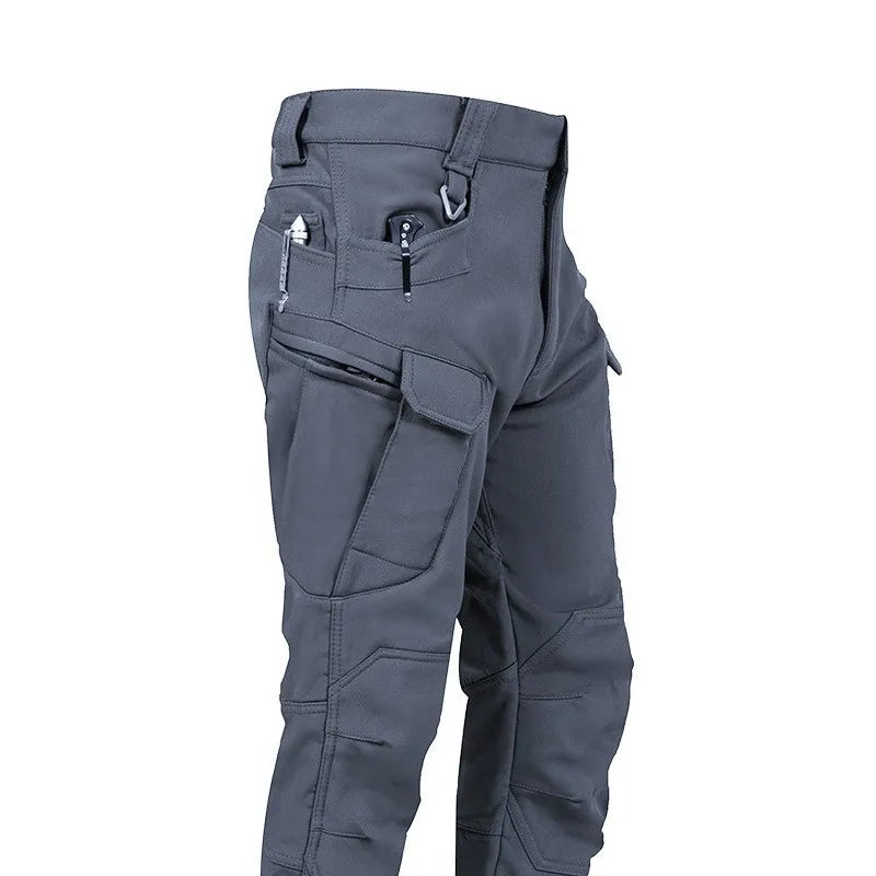 Men's-Slim-Fit-Tactical-Work-Pants-with-Multiple-Pockets,-Windproof-and-Waterproof,-Suitable-for-Winter-Outdoor-Hiking-Pants