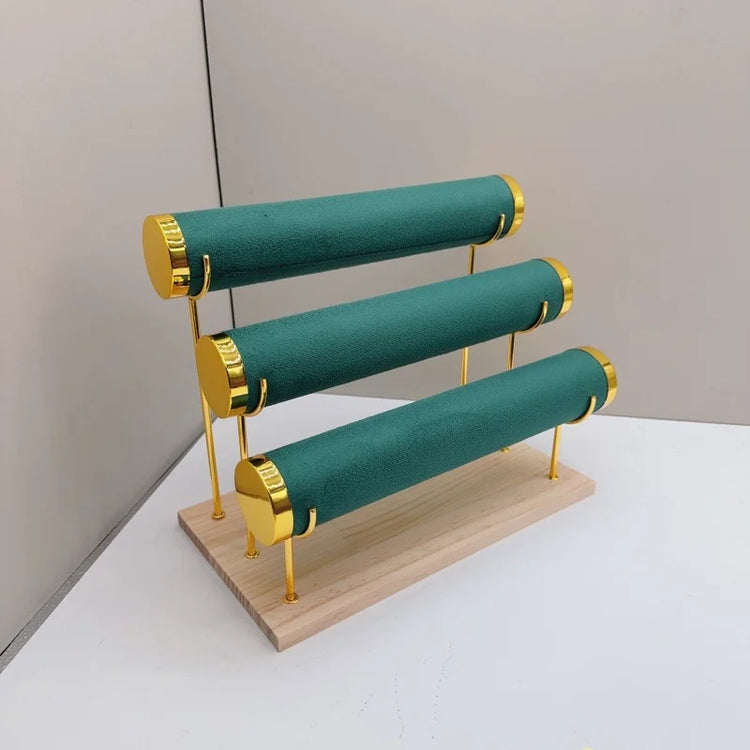 Detachable Bracelet Holder Jewelry Storage Stand with Wooden Tray Jewelry Holder for Jewelry Display