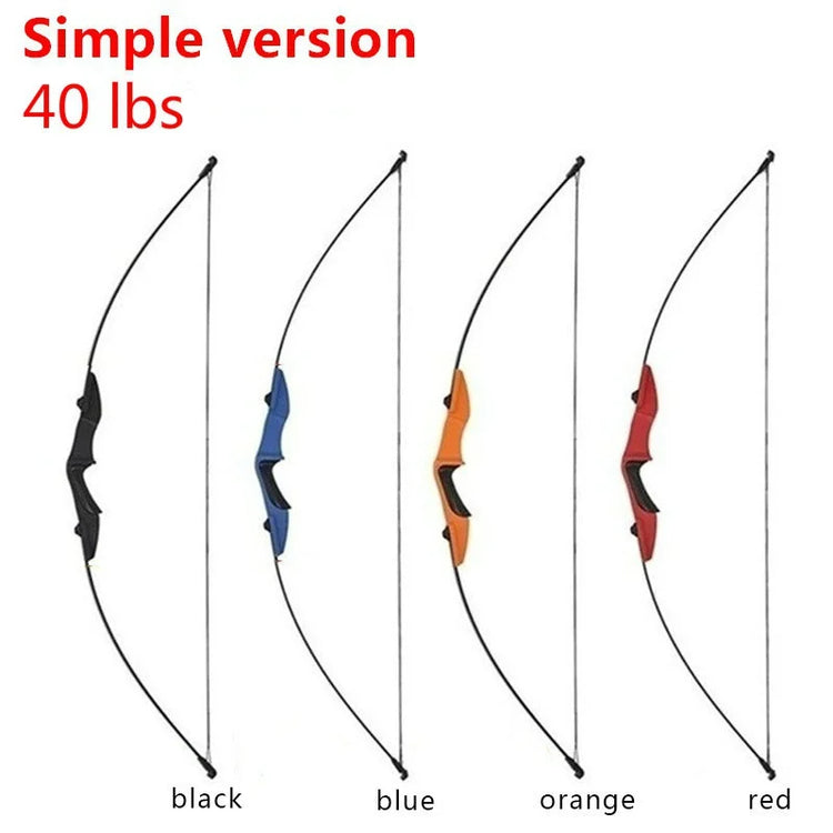 New High Quality Metal 80-100lbs Straight Powerful Archery Recurve Bow for Outdoor Hunting Shooting Competition Professional