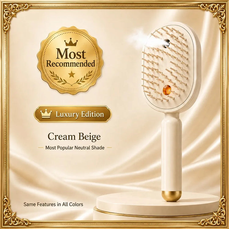 IN 2026 Nano Mist Hair Brush Electric Spray Comb Scalp Massager Rechargeable Detangling Brush Smooth Hair Care Device