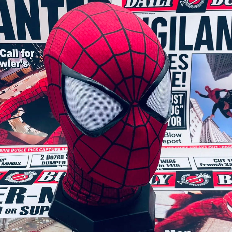 Handmade Spider-Man 2 Movie Accuracy Garfield Version Cosplay Mask Peter Parker Handicraft Collectible Item For Birthday Gifts