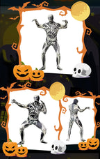 Halloween Kids Zombie Jumpsuit CostumeVampire Cosplay Outfit for Children's Ghost Festival & Stage PerformanceSpooky Party Drees