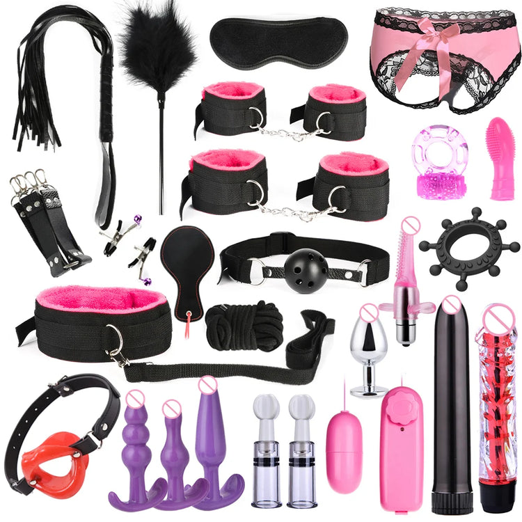 Sex toys for women BDSM sexual couples kit Adult Sexy Toys sexyshop erotic accessories handcuffs for session Anal plug sex game