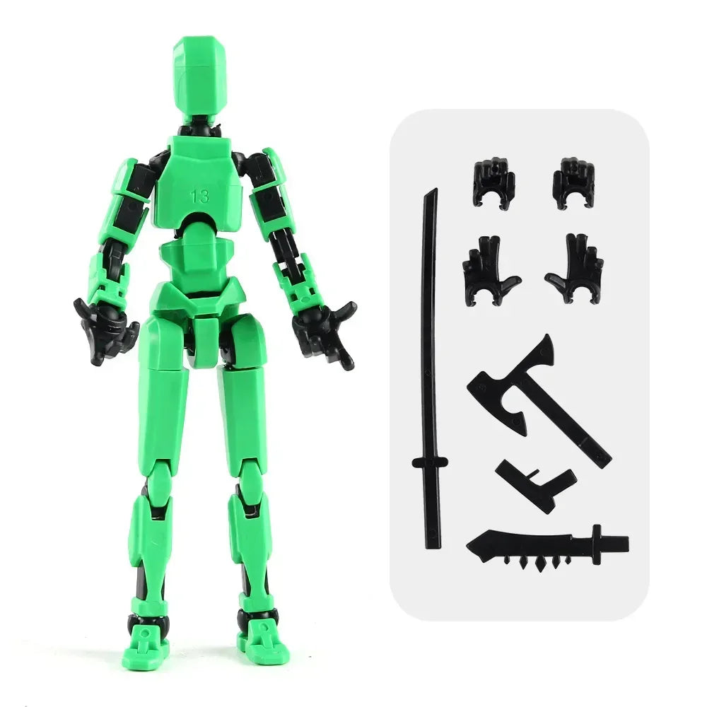 13 Action Figure Titan Multi-Jointed Movable Shapeshift Robot T13 Action Mannequin Character And Dog Figure Toys Gifts