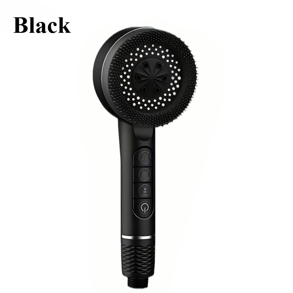 4 Mode High Pressure Pressurized  Water Shower Head Massage Showerhead with Filter Handheld Shower Mixer Bathroom Accessories