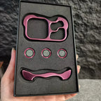 Irregular Metal Bumper Phone Case For iPhone Air 13 14 15 16 17 18 Pro Max Plus Lens Film Protect Bare Aluminum Shockproof Cover