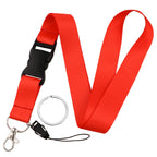 Fashion Mobile Phone Lanyard Pure Color Neck Strap Credencial Teacher Lanyard For Keys Id Card Holder Pass Key Ring Accessories