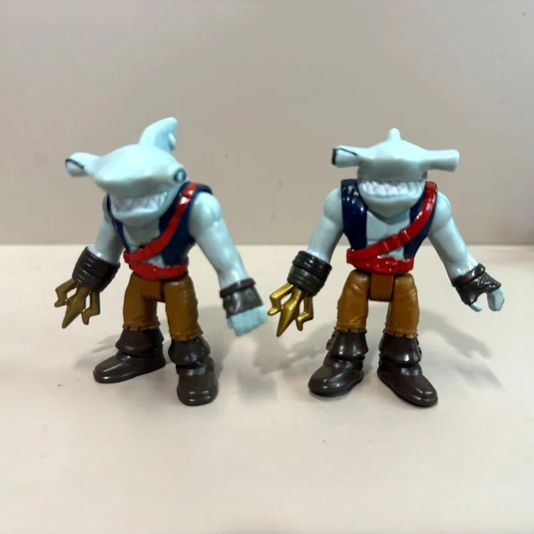 Set Imag-inext Pirate Adventures Shark Pirate Captain Hook Deckmate Ghost Blackbeards Figures 2.8'' Models Cake Topper Kid Toy