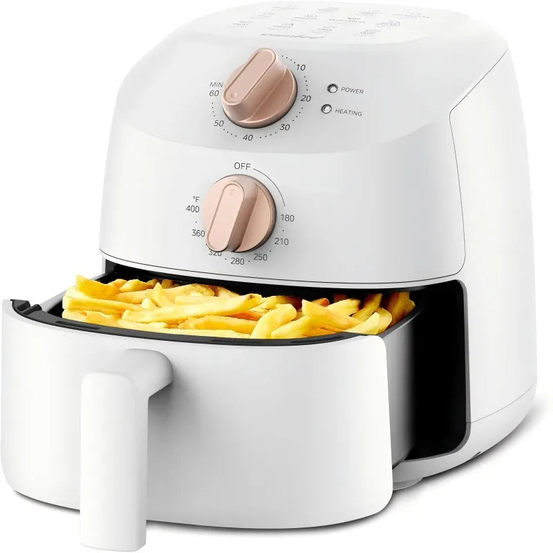 COMFEE' Compact 2.1 Quart Air Fryer with 12 Presets Menu Options, Adjustable Timer & Temperature Control 180-400 degrees F, Dishwasher-Safe Nonstick Fry Basket