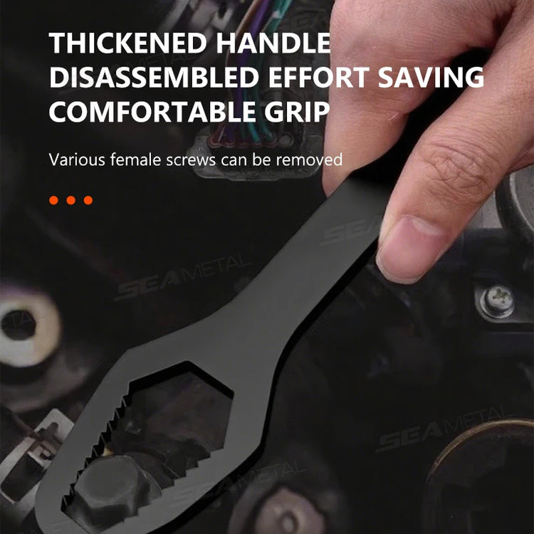 SEAMETAL Universal Torx Wrench Adjustable Wrench Board Double-head Multipurpose Torx Spanner Repair Hand Tools 3-17mm 8-24mm