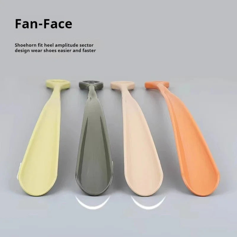 47CM Long Hanging Ring Shoehorn Pregnant Woman Long Handled Lifter Elderly Shoe Spoon Lazy People Shoe Spatula Shoe Horns 1/2Pcs