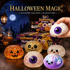 New 5.5cm Halloween Ghost Dumplings Toy Soft Slow Resilience  Squeeze Squishy Toy Kawaii Halloween Fidget Toy for Stress Relief