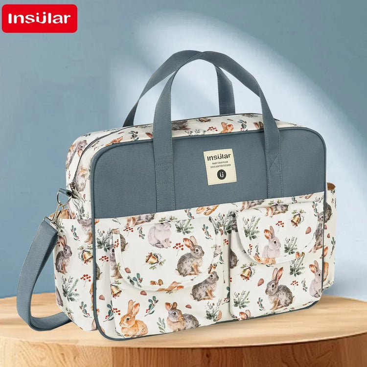 Mommy Diaper Bag For Babies Large Capacity Organizer Waterproof Wide Opening Travel Messenger Crossbody Bag Mummy Baby Nappy Bag