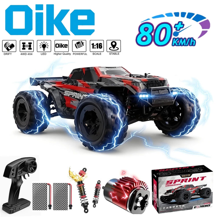 Oike 4WD RC Auto 40KM/H 50KM/H 80KM/H High Speed Drift Racing Climbing Remote Control Car Truck 4X4 All Terrain Off Road Buggy