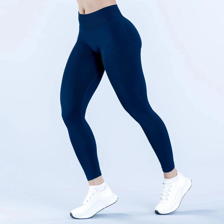 DFXEN Logo Women High Waisted Seamless Yoga Leggings Tummy Control Scrunch Butt Gym Fitness Workout Running Sports Pants