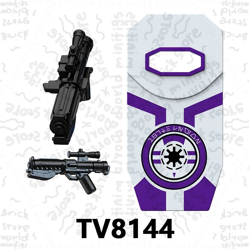 TV6117 TV6118 TV6119 Space War Action Figure Accessories Building Blocks Gift Toys For Children Adult Brick TV6116 TV6115 TV6114