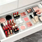 4/7 PCS Acrylic Clear Drawer Organizer Set, Cosmetic Storage Box for Vanity, Desk  Office Supplies, Home Desk & Drawer Organiza