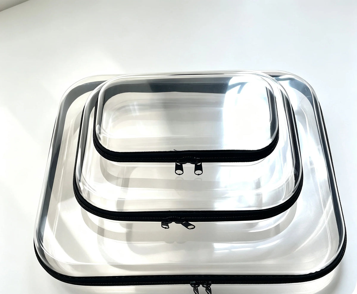 1pc Solid Color Compact Storage Box