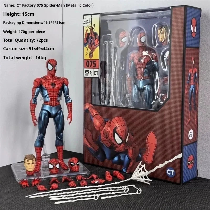 ZD Ct Factory 186 Scarlet Spider Man Amazing Spider-Man Wolverine Comic Version Action Figure Model Doll Ornament In Stock Gift