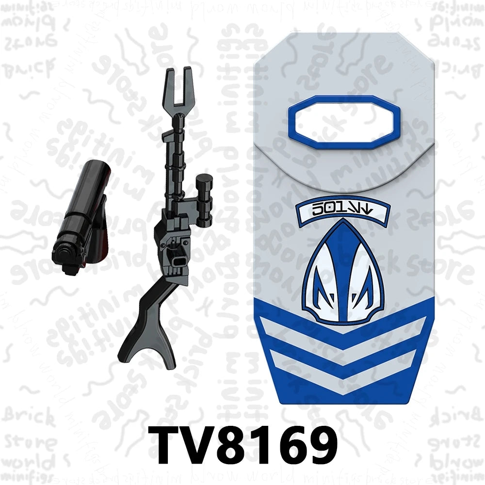TV6117 TV6118 TV6119 Space War Action Figure Accessories Building Blocks Gift Toys For Children Adult Brick TV6116 TV6115 TV6114