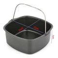 6/7/8 Inch Non-Stick Cake Pan Air Fryer & Oven Safe Mold with Handles Multi-Use Bakeware for Pizza/Cakes/Desserts Baking Tray