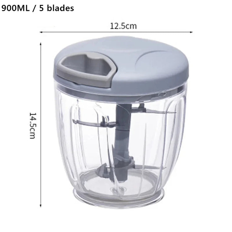 1pc, Vegetable Cutter, Multifunctional Garlic Masher, Manual Food Chopper, Vegetable Chopper, Creative Garlic Crusher, Meat Mash