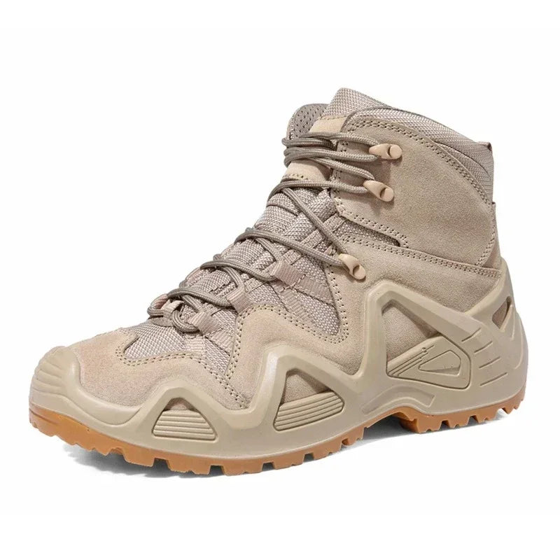 Outdoor Hiking Boots Men's Lace Up Breathable Training Tactical Hiking Desert Boots Plus Size Shoes Botas Militares Masculinas