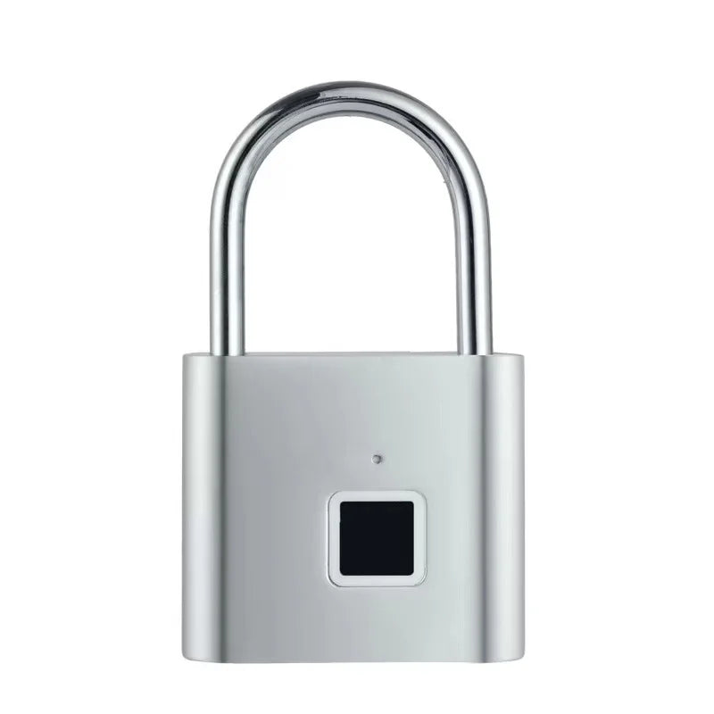 Smart Fingerprint Padlock Waterproof Fingerprint Keyless Door Lock Type C Rechargeable Security Padlock for House