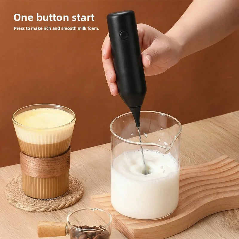 Electric Milk Frother Hand Mixer Portable Coffee Whisk Foam Maker Egg Beater Cream Blender for Dessert Drink Food Mixing