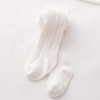 Cute Baby Girls Knit Tights Spring Autumn Winter Toddler Cotton Stocking Breathable Pantyhose For 0-8Years Boys Girls