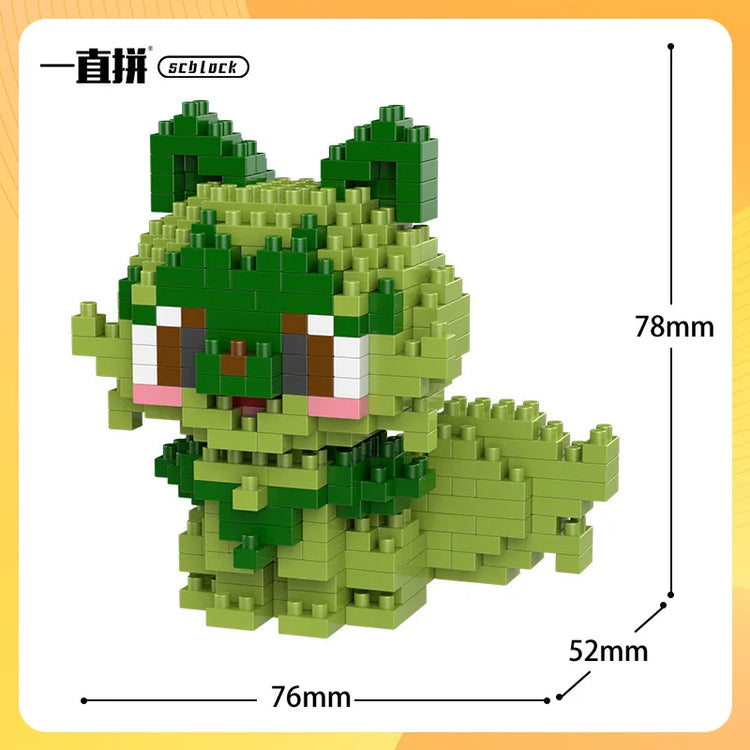 Pokemon Building Blocks Small Cartoon Mini Block Pikachu Charizard Eevee Mewtwo Anime Assemble Action Model Dolls Boys Toys