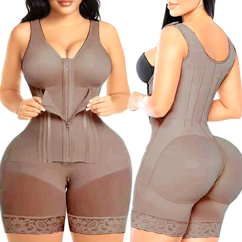 Fajas Colombian Girdle XXS Bodysuits Shapewear Control Panties High Compression Waist Trainer Corset Slimming Sheath Body Shaper