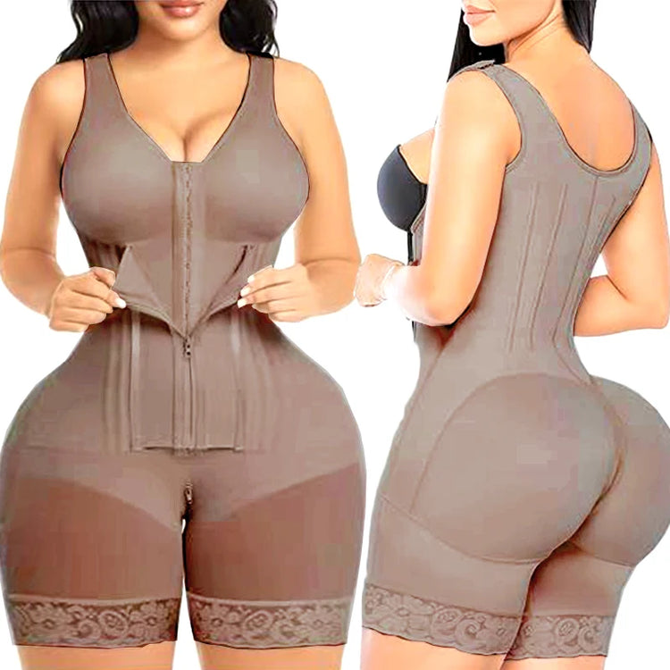 Fajas Colombian Girdle XXS Bodysuits Shapewear Control Panties High Compression Waist Trainer Corset Slimming Sheath Body Shaper