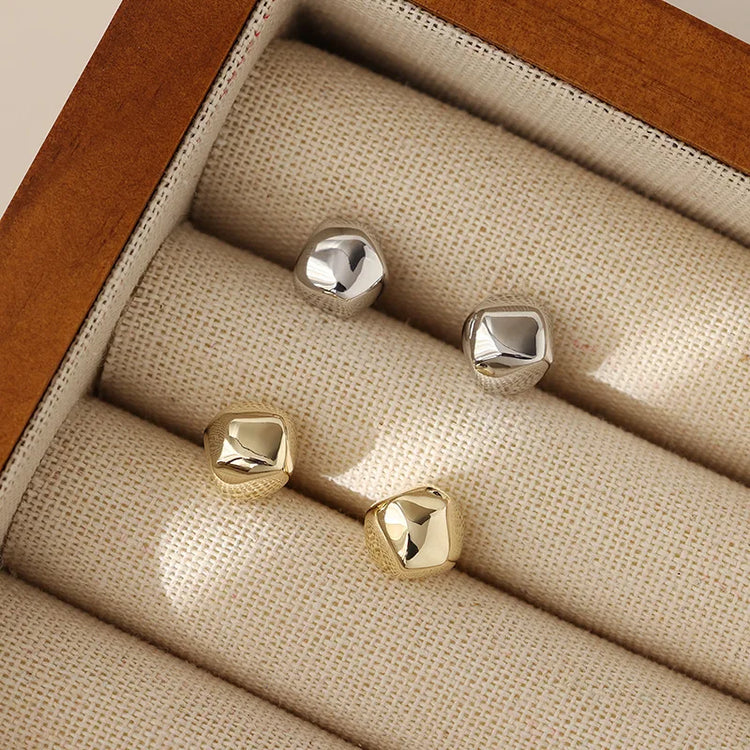 925 Silver Stud Earrings Women Style Cute Sweet Jewelry Accessories Simple Fashion Jewelry Accessories