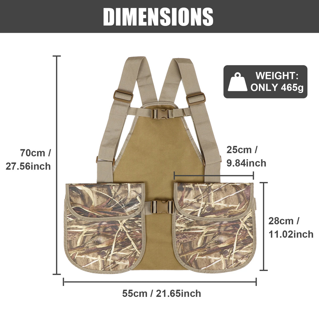 Hunting And Fishing Outdoor Camouflage Vest Suitable For Different Environments With Unique Camouflage Leaf Patterns