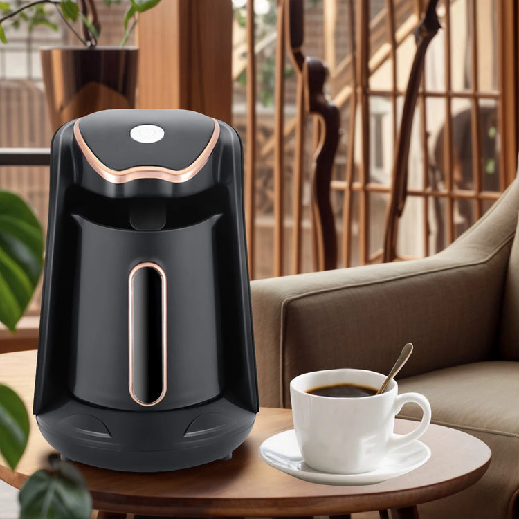250ML Automatic Turkish Coffee Maker 600W Automatic Turkish/Greek Coffee Machine Electric Turkish Coffee Pot for Coffee Tea Milk