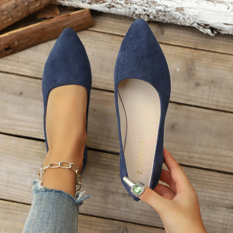 Women's Pointed Toe Ballet Flat Shoe Spring/autumn Fashion Slip on Loafers Outdoor Comfortable  Casual Flat Shoes for Women