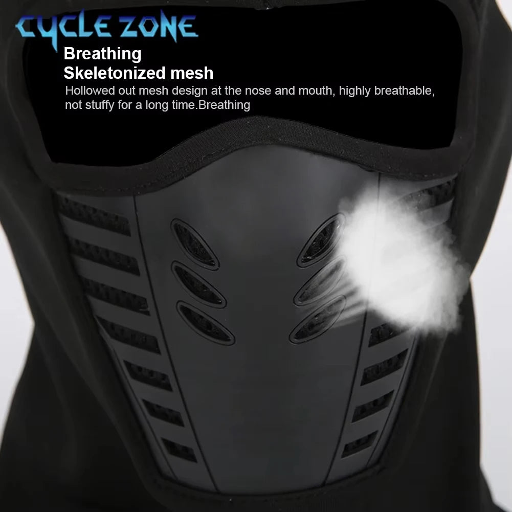 Winter Outdoor Cycling Full Face Mask Windproof Dustproof Keep Warm Face Cover Ski Head Cover Motorcycle Riding Balaclava Cap