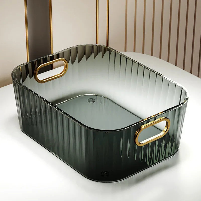 1PCS Desk Storage Box Cover Scrub Facial Mask Box Storage Rack Sorting Basket Lipstick Desk Skin Care Cosmetics Box