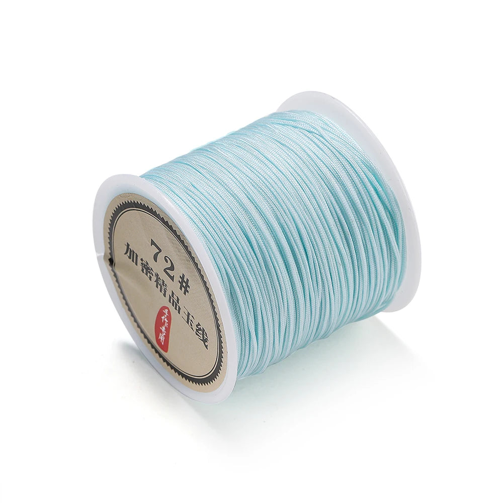 10/50M 0.8mm Nylon Thread Cord Macrame Rope Bracelet Braided String For DIY Tassels Beading String Jewelry Making Accessories