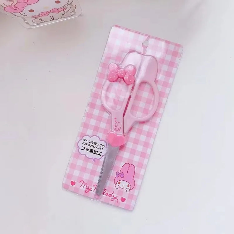 Kawaii Sanrio cartoon Peripheral Handmade Scissors, HelloKitty cartoon Creative Stationery Scissors, Suitable for Student Party