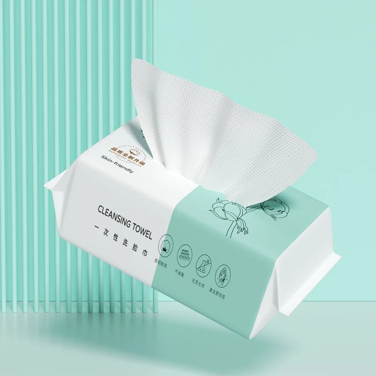 Disposable Pure Cotton Pearl-Patterned Face Towel, Dry and Wet Dual-Purpose, Soft Makeup Remover. Sensitive Skin Can Use It