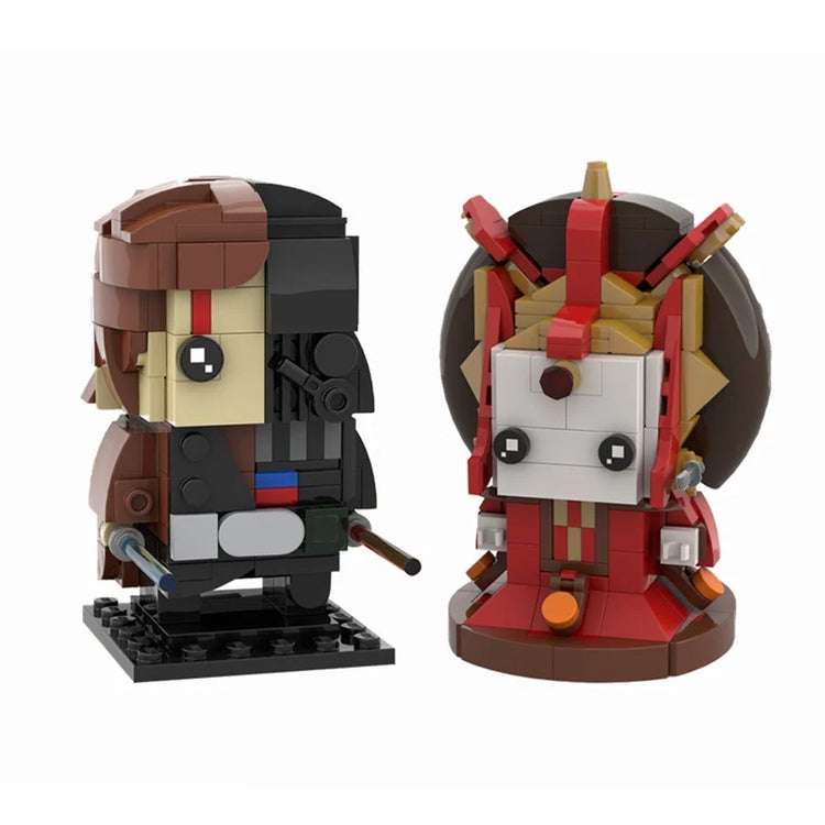 LEQUMOC Space Wars Figures Vader-Anakined Queen Jar Binksed General-Grievous Building Blocks  Toys for Gifts