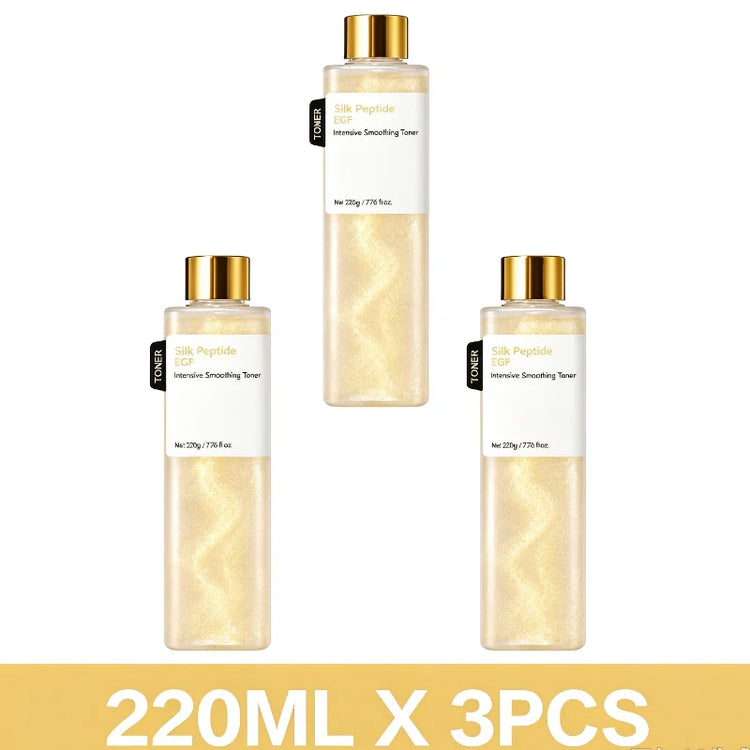 EGF Silk Peptide Toner 220g Hydrate Facial Essence Water Revitalize Improve Rough Skin Revitalize Refreshing Non-sticky Texture