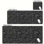 XXL Desk Mat Black And White Strata Liquid Mousepad Large Abstract Mouse Pad Gaming Deskmat With Lockedge Office Non-slip Carpet