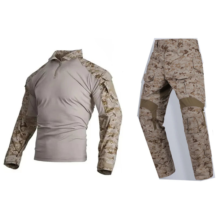 Tactical E3  Uniform Sets NEW Mens Camouflage Suits Outdoor Hunting Shirt Pants Tops Duty Cargo Trouser AOR1
